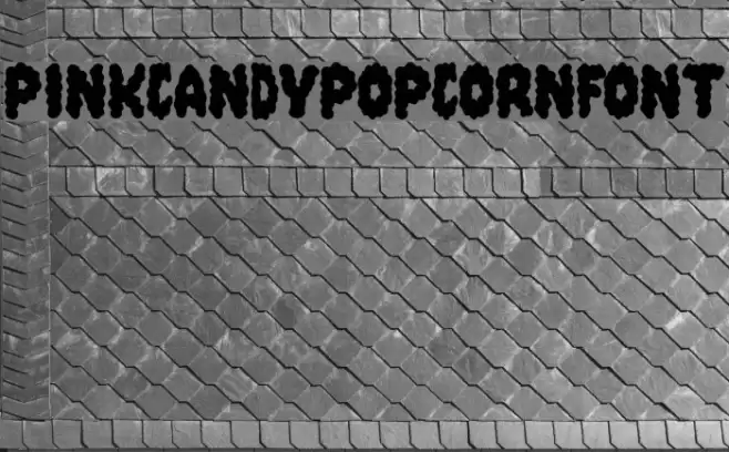 PinkCandyPopcornFont Font examples
