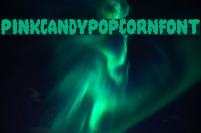 PinkCandyPopcornFont フォント examples