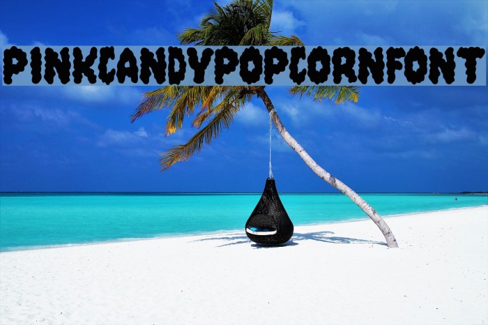 PinkCandyPopcornFont フォント examples