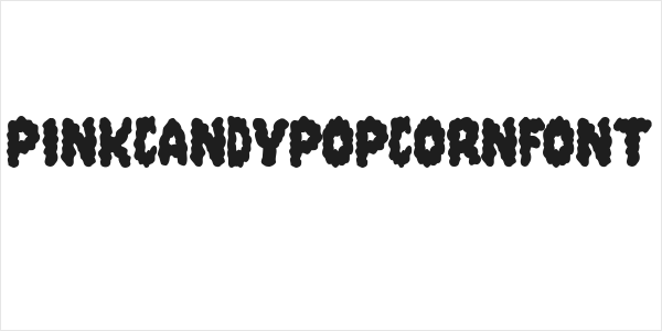 PinkCandyPopcornFont Logo