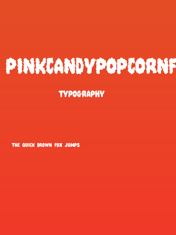PinkCandyPopcornFont Poster