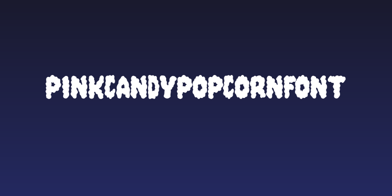 PinkCandyPopcornFont Social Header