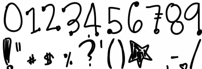 PinkClouds Font OTHER CHARS