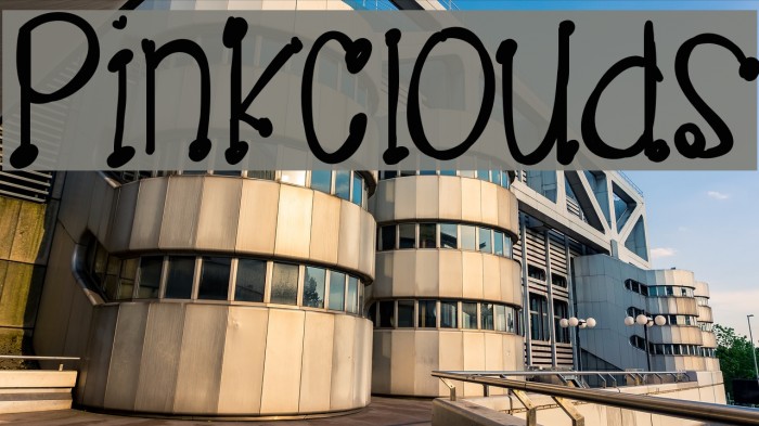 PinkClouds Font examples