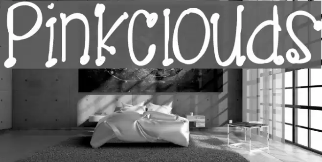 PinkClouds Font examples