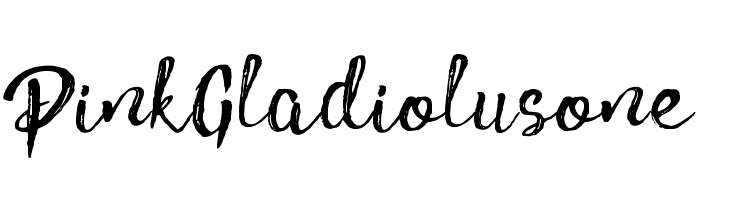 PinkGladiolusone  font caratteri gratis