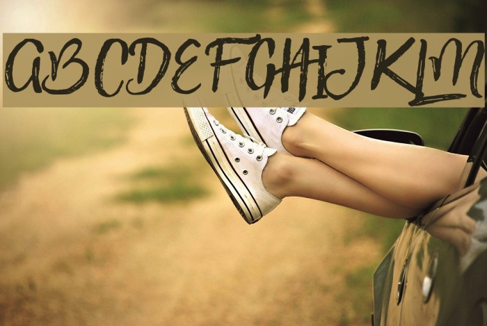 PinkGladiolusone Font examples