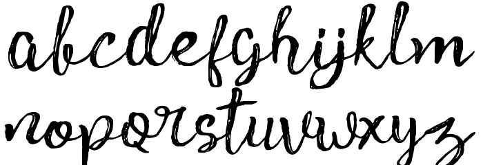 PinkGladiolusone Font LOWERCASE