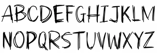 Pinkend خط أحرف صغيرة