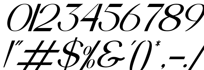 Pinkerston Italic Font OTHER CHARS