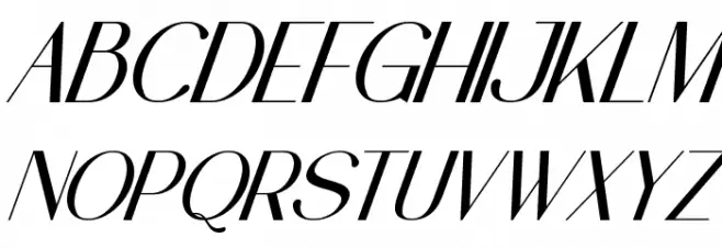 Pinkerston Italic 字体 大写