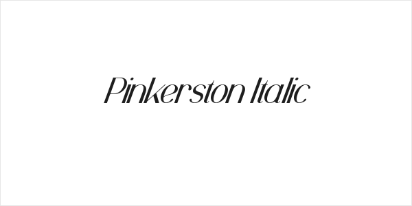 Pinkerston Italic Logo