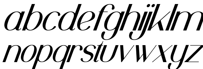 Pinkerston Italic Font LOWERCASE