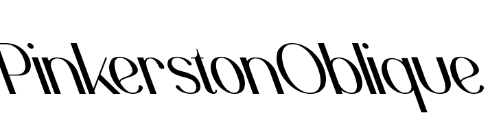 Pinkerston Oblique  フリーフォントのダウンロード