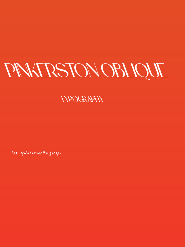 Pinkerston Oblique Poster