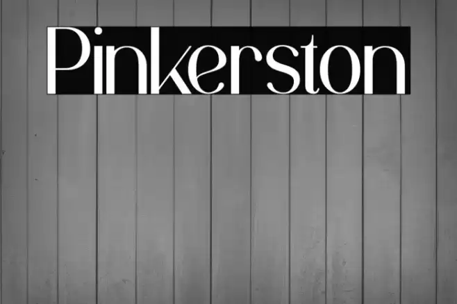 Pinkerston Font examples