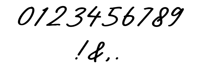 Pinklatte Font Alte caractere