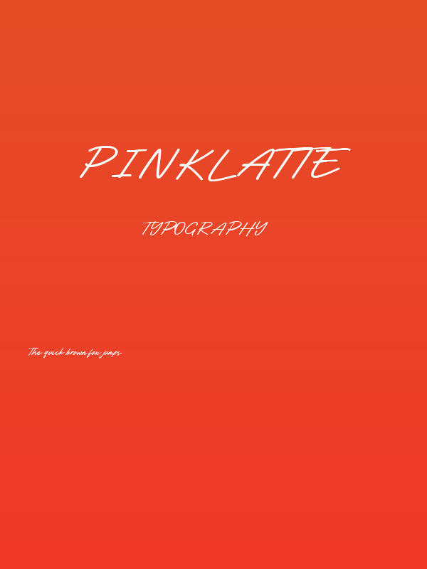 Pinklatte Poster