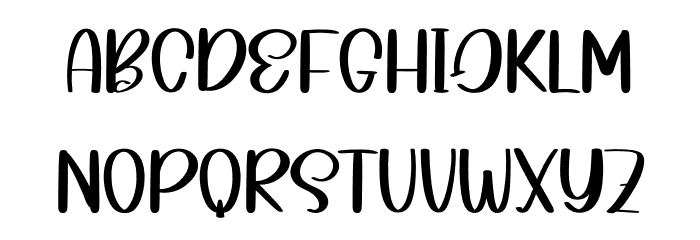 Pinkline Font UPPERCASE