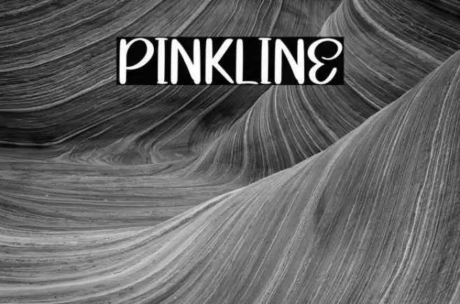 Pinkline 字体 examples