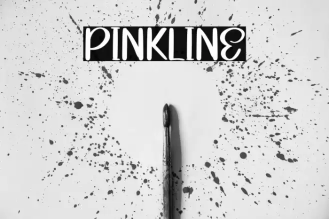 Pinkline 字体 examples