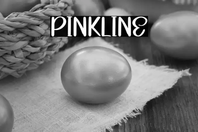 Pinkline 字体 examples