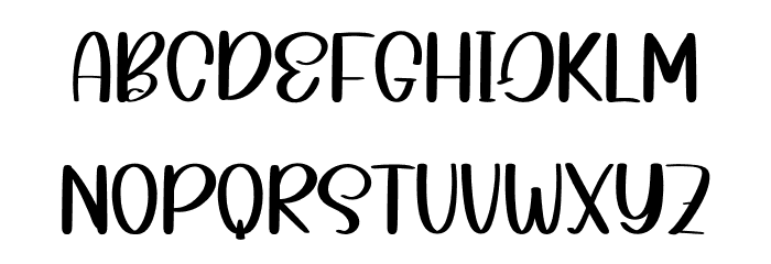 Pinkline Font LOWERCASE