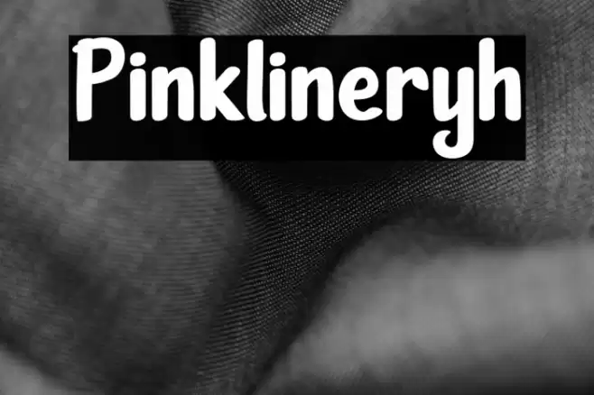Pinklineryh Font examples