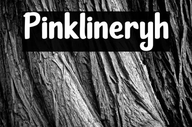 Pinklineryh Font examples