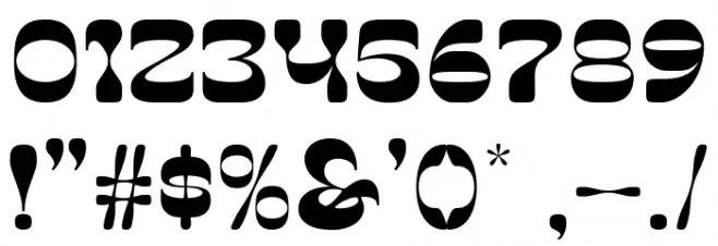 PinkponkDemo Font Alte caractere