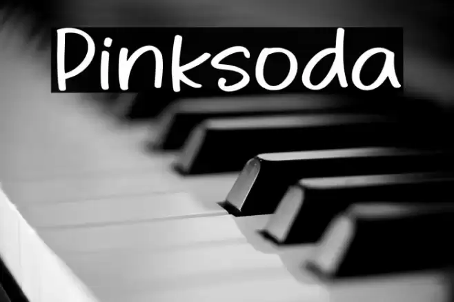 Pinksoda Font examples