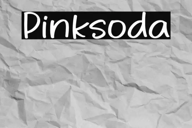 Pinksoda Font examples