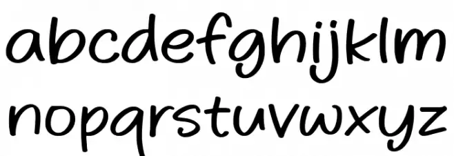 Pinksoda Font Litere mici