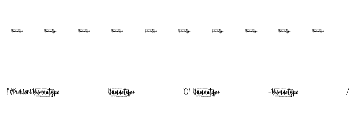 Pinktart Personal Use Font OTHER CHARS