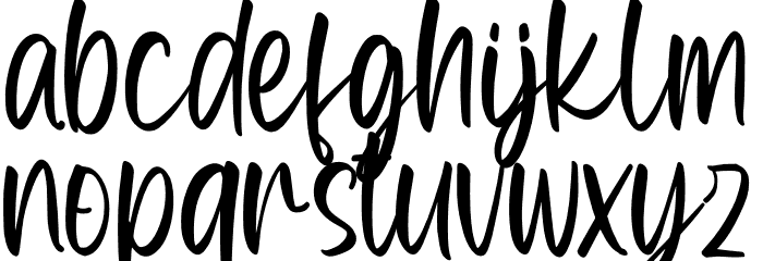 Pinktart Personal Use Font LOWERCASE
