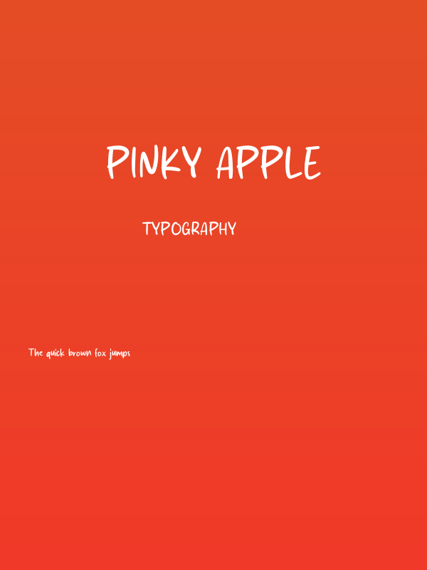 Pinky Apple Poster