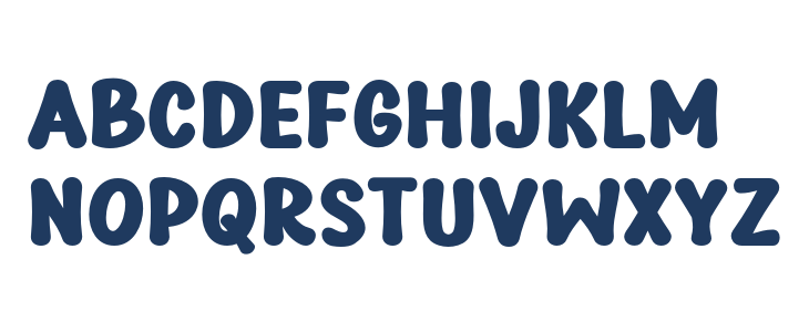 Pinky Blues Lowercase