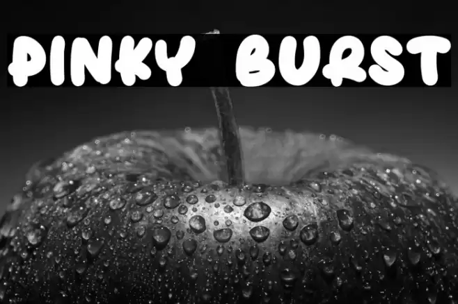 Pinky Burst Font examples