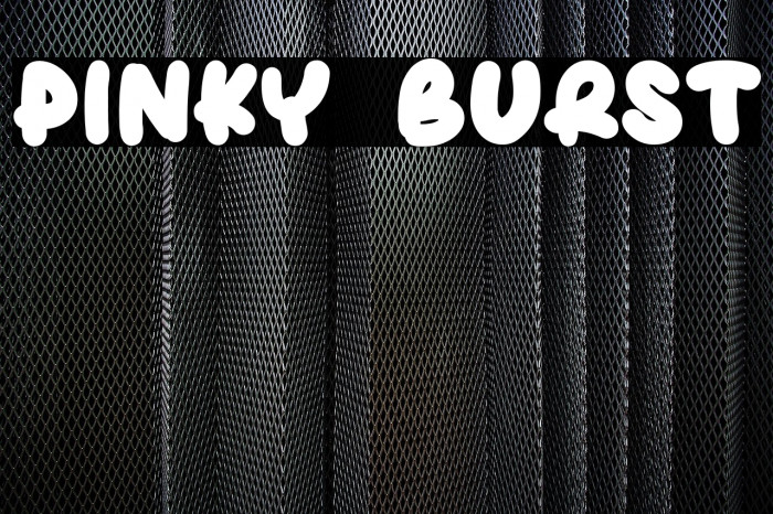 Pinky Burst Font examples
