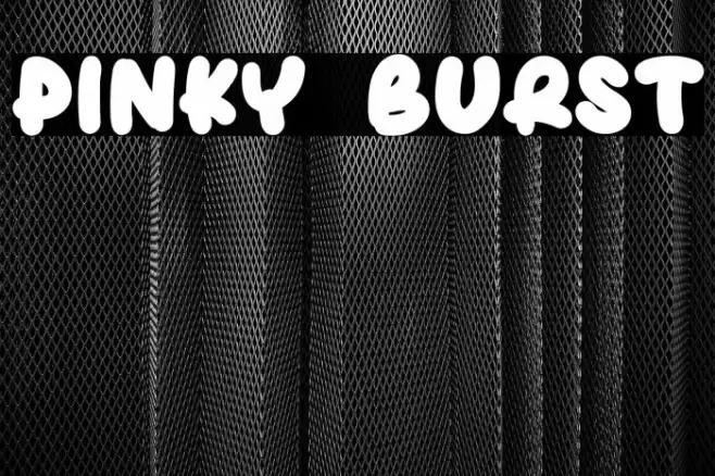 Pinky Burst Font examples