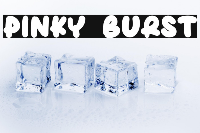 Pinky Burst Font examples