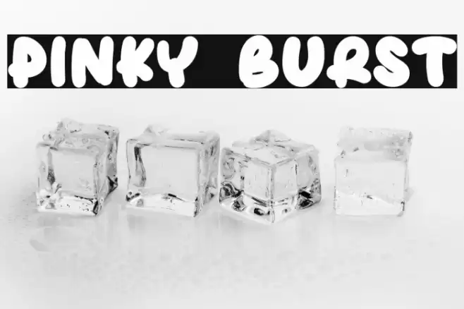 Pinky Burst Font examples