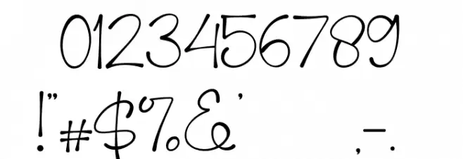 Pinky Cat Font OTHER CHARS