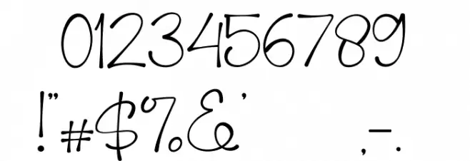 Pinky Cat Font OTHER CHARS