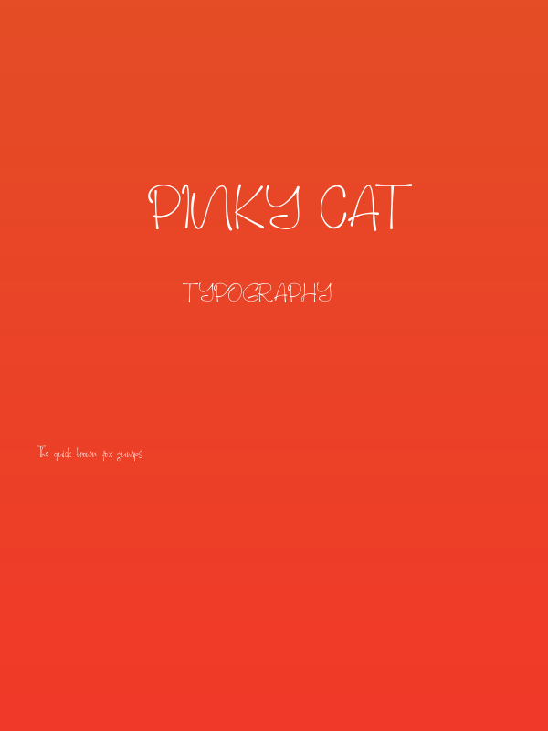 Pinky Cat Poster