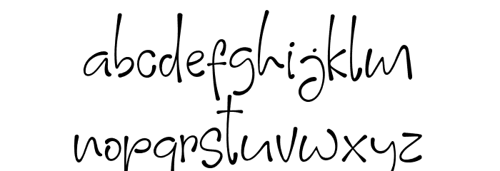 Pinky Cat Font LOWERCASE
