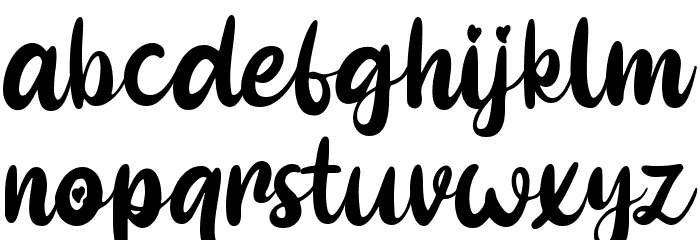 Pinky Cupid Font LOWERCASE
