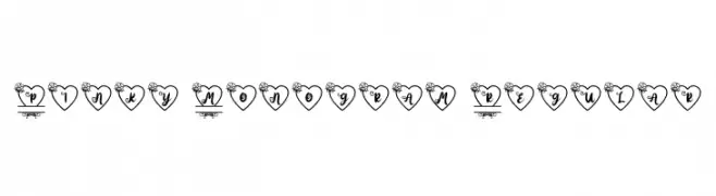 Pinky Monogram Regular  Fuentes Gratis Descargar