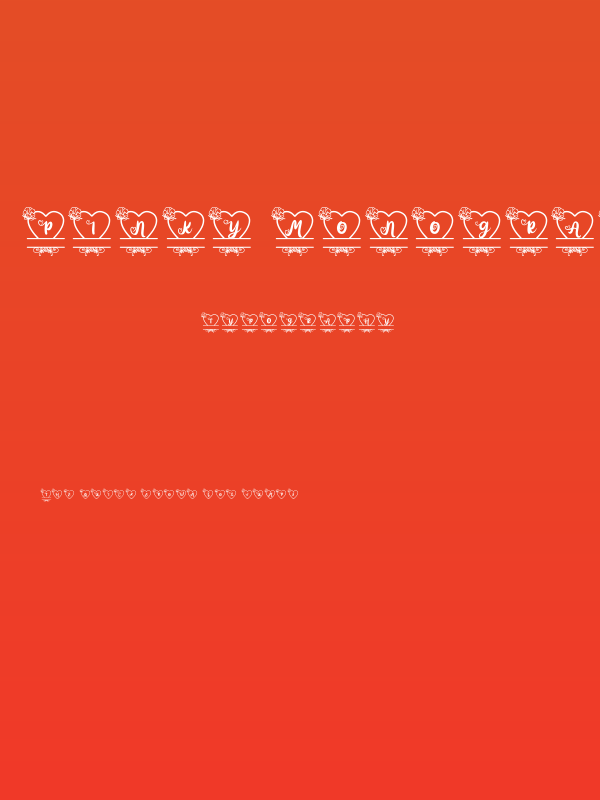 Pinky Monogram Regular Poster