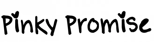Pinky Promise  Frei Schriftart Herunterladen